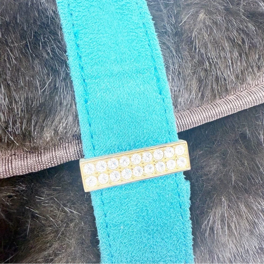 Stephanie Johnson Faux Fur Cosmetic Bag With Detachable Bags